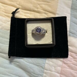 Beautiful Faux Blue Sapphire Ring